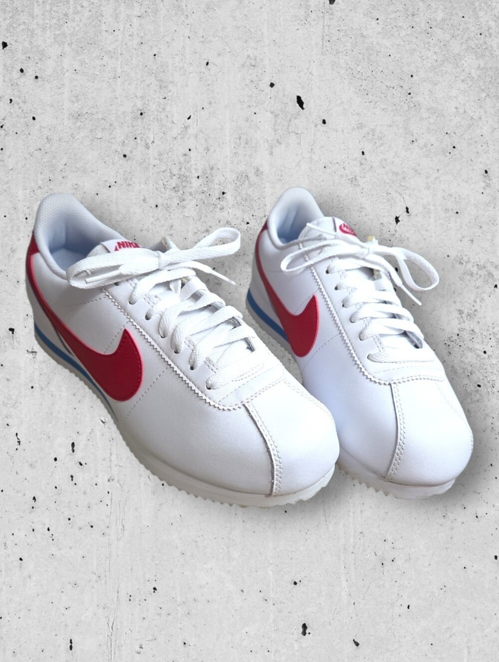 Nike Cortez Classic White/Varsity Red/Varsity Blue Size 9